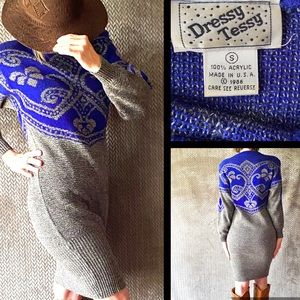 Vintage 1986 Sweater dress size s totally awesome